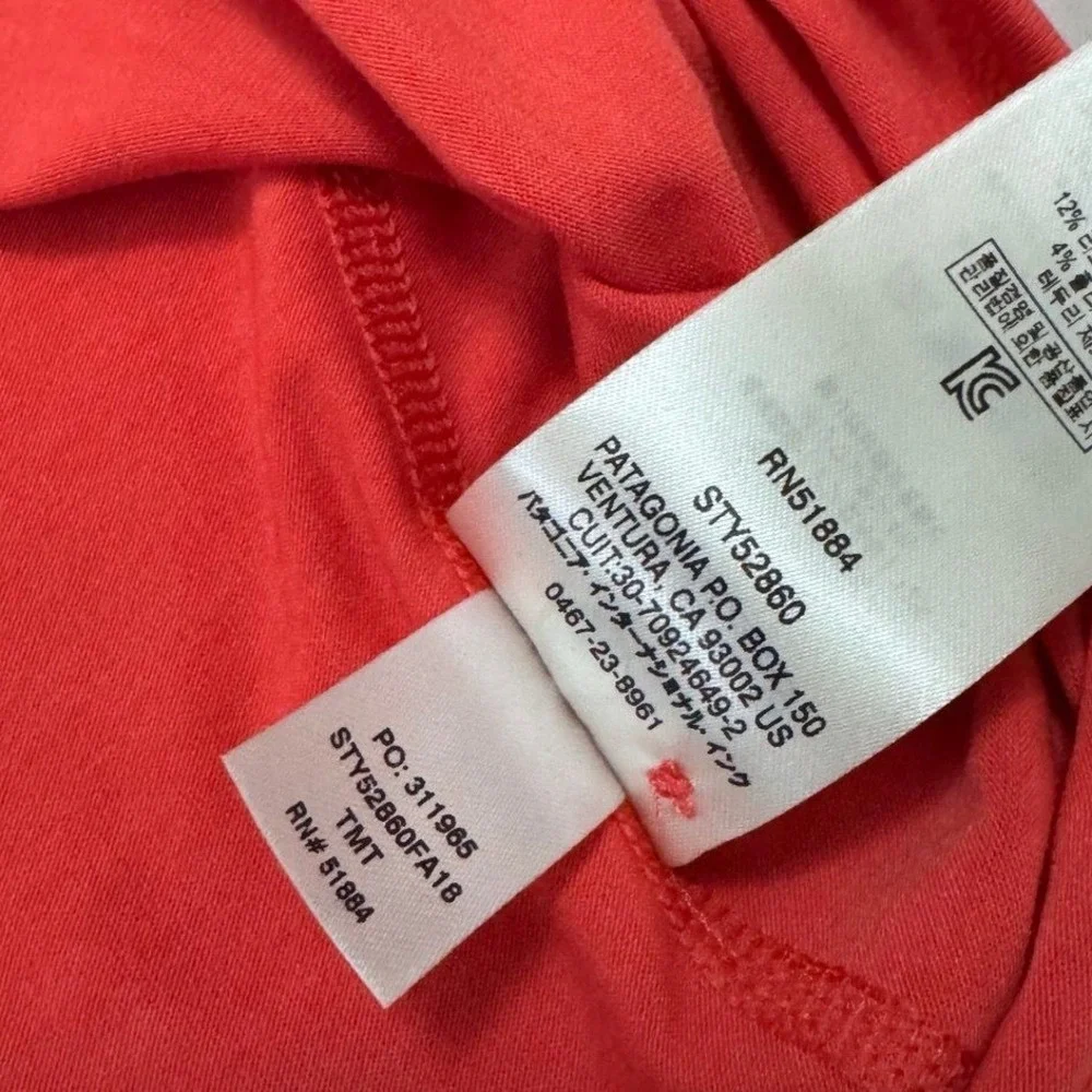 Patagonia Cactusflats Polo Shirt Mens L Static Red Tencel Blend Outdoor Casual - Picture 9 of 9